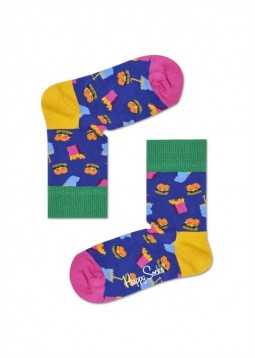 Happy Socks - Kids hamburger Sock maat 12-24 maanden (KHAM01-6000)