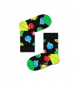 Happy Socks - Kids Jingle Smiley Sock maat 0-12 maanden (KJSM01-9300)