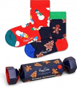 Happy Socks -  Kids Holiday Socks Gift Set maat 12-24 maanden (XKHOL02-6500)