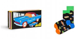 Happy Socks - 2-Pack Mini & Me Car Socks Gift Set - maat 0-12 maanden en 36-40 (XKMNM02-9300)