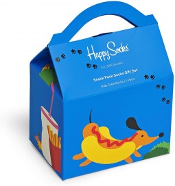 Happy Socks - Kids Snack Pack Gift Set maat 7-9 jaar (XKSNP09-0100)